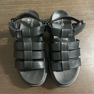Mix No 6 Gracie Black Chunky Sandal